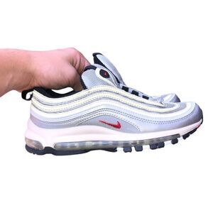Deadstock Vintage 2002 Nike Air Max 97 Silver Bullet Size 6.5